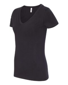 Next Level 1540 Women’s Ideal V-Neck Tee – Black (side)