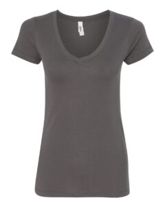 Next Level 1540 Women’s Ideal V-Neck Tee – Dark Grey