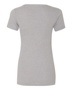 Next Level 1540 Women’s Ideal V-Neck Tee – Heather Grey (back)