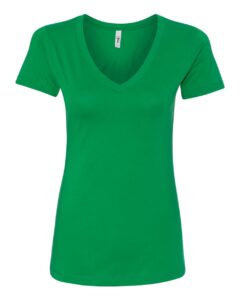 Next Level 1540 Women’s Ideal V-Neck Tee – Kelly Green