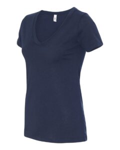Next Level 1540 Women’s Ideal V-Neck Tee – Midnight Navy (side)