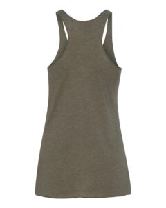 Next Level 6733 Women’s Triblend Racerback Tank – Military Green (back)
