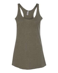 Next Level 6733 Women’s Triblend Racerback Tank – Military Green