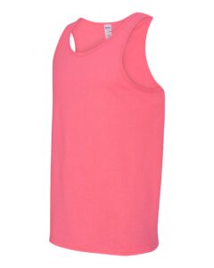 Gildan 5200 Unisex Heavy Cotton™ Tank Top – Safety Pink (side)