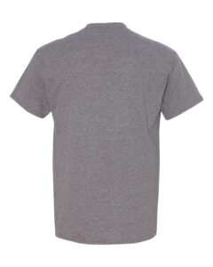 Gildan 8000 Unisex DryBlend® T-Shirt – Graphite Heather (back)