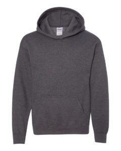 Gildan 18500B Youth Heavy Blend™ Hooded Sweatshirt – Dark Heather