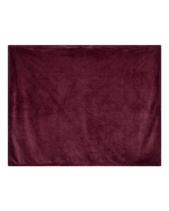 Alpine Fleece 8721 Mink Touch Luxury Blanket – Burgundy (side)
