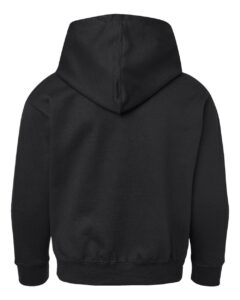 LAT 2296 Youth Hoodie Sweatshirt – Black (back)
