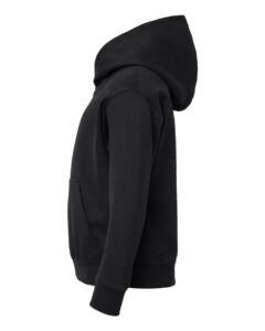 LAT 2296 Youth Hoodie Sweatshirt – Black (side)