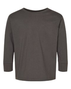 Rabbit Skins 3302 Toddler Fine Jersey Long Sleeve Tee – Charcoal