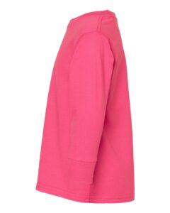Rabbit Skins 3302 Toddler Fine Jersey Long Sleeve Tee – Hot Pink (side)