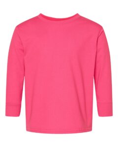 Rabbit Skins 3302 Toddler Fine Jersey Long Sleeve Tee – Hot Pink