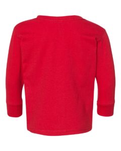 Rabbit Skins 3302 Toddler Fine Jersey Long Sleeve Tee – Red (back)