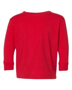 Rabbit Skins 3302 Toddler Fine Jersey Long Sleeve Tee – Red
