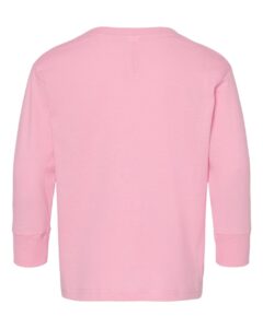 Rabbit Skins 3302 Toddler Fine Jersey Long Sleeve Tee – Pink (back)