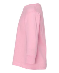 Rabbit Skins 3302 Toddler Fine Jersey Long Sleeve Tee – Pink (side)