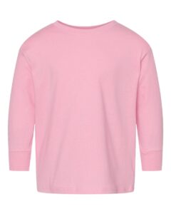 Rabbit Skins 3302 Toddler Fine Jersey Long Sleeve Tee – Pink