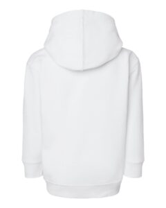 Rabbit Skins 3346 Toddler Full-Zip Fleece Hoodie Sweatshirt – White (back)