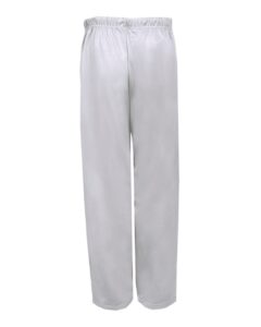 Badger 1478 Unisex Performance Fleece Open-Bottom Sweatpants – Silver (back)