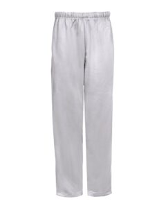 Badger 1478 Unisex Performance Fleece Open-Bottom Sweatpants – Silver
