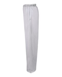 Badger 1478 Unisex Performance Fleece Open-Bottom Sweatpants – Silver (side)