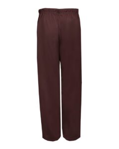 Badger 1478 Unisex Performance Fleece Open-Bottom Sweatpants – Maroon (back)