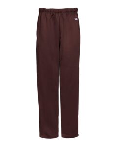 Badger 1478 Unisex Performance Fleece Open-Bottom Sweatpants – Maroon