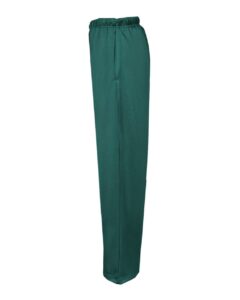 Badger 1478 Unisex Performance Fleece Open-Bottom Sweatpants – Forest (side)