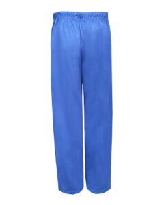 Badger 1478 Unisex Performance Fleece Open-Bottom Sweatpants – Royal (back)