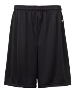 Badger 2107 Youth B-Dry 6″ Shorts – Black