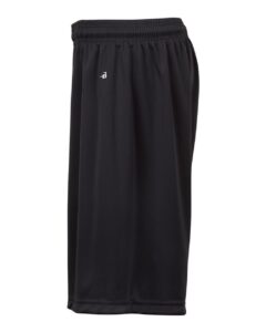 Badger 2107 Youth B-Dry 6″ Shorts – Black (side)