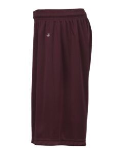 Badger 2107 Youth B-Dry 6″ Shorts – Maroon (side)