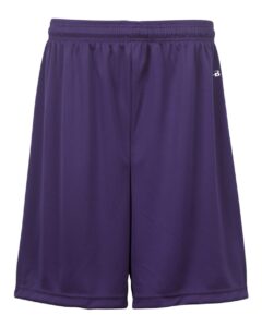 Badger 2107 Youth B-Dry 6″ Shorts – Purple