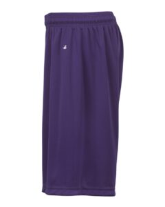 Badger 2107 Youth B-Dry 6″ Shorts – Purple (side)