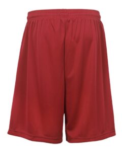 Badger 2107 Youth B-Dry 6″ Shorts – Red (back)