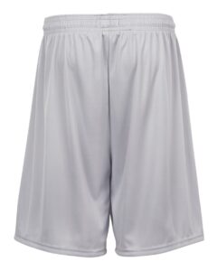 Badger 2107 Youth B-Dry 6″ Shorts – Silver (back)