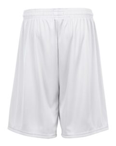 Badger 2107 Youth B-Dry 6″ Shorts – White (back)