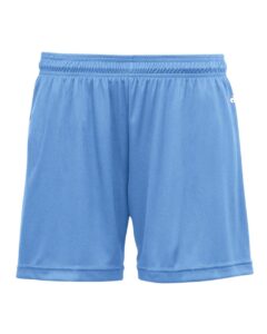 Badger 2116 Girls’ B-Core Shorts – Columbia Blue