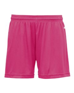 Badger 2116 Girls’ B-Core Shorts – Hot Pink