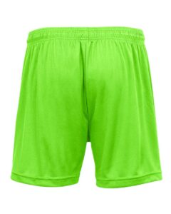 Badger 2116 Girls’ B-Core Shorts – Lime (back)