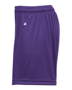 Badger 2116 Girls’ B-Core Shorts – Purple (side)