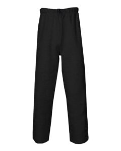 Badger 2277 Youth Open-Bottom Sweatpants – Black