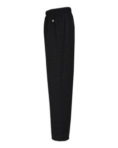 Badger 2277 Youth Open-Bottom Sweatpants – Charcoal (side)