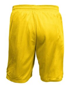 C2 Sport 5209 Youth Mesh Shorts – Gold (back)