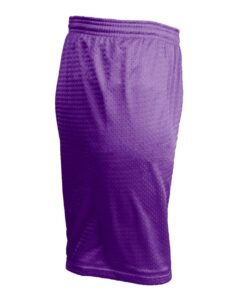 C2 Sport 5209 Youth Mesh Shorts – Purple (side)