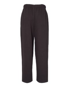 C2 Sport 5577 Men’s Open-Bottom Sweatpants – Black (back)