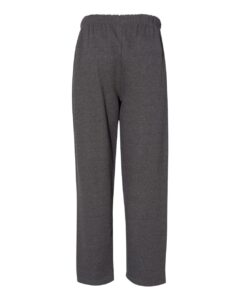 C2 Sport 5577 Men’s Open-Bottom Sweatpants – Charcoal (back)