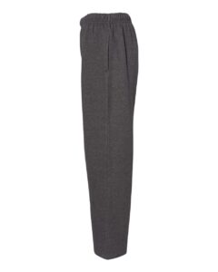C2 Sport 5577 Men’s Open-Bottom Sweatpants – Charcoal (side)