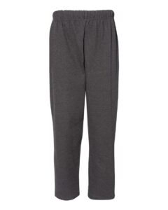 C2 Sport 5577 Men’s Open-Bottom Sweatpants – Charcoal