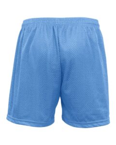 Badger 7216 Women’s Pro Mesh 5″ Solid Liner Shorts – Columbia Blue  (back)